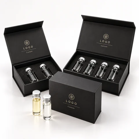 Custom Magnetic Vial Box for Bottles