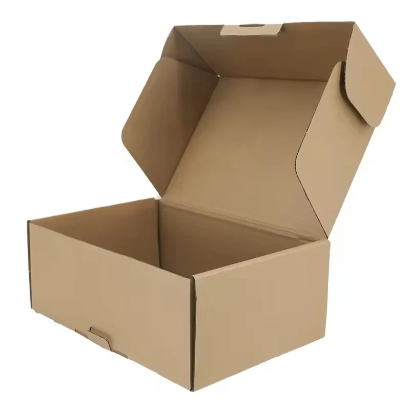 Brown Corrugated Clothing Postal Box