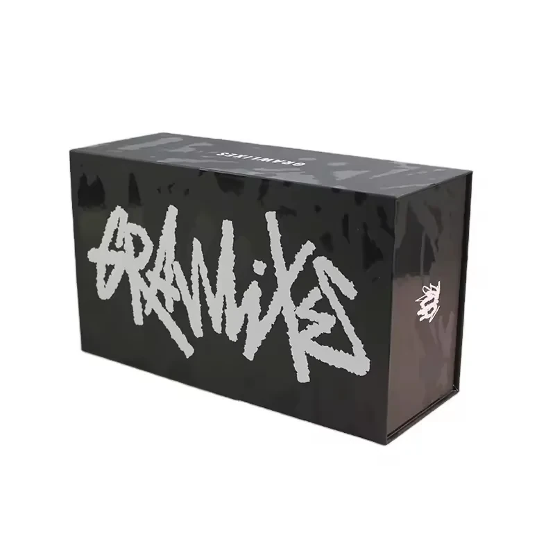 Black Rigid Magnetic Apparel Packaging