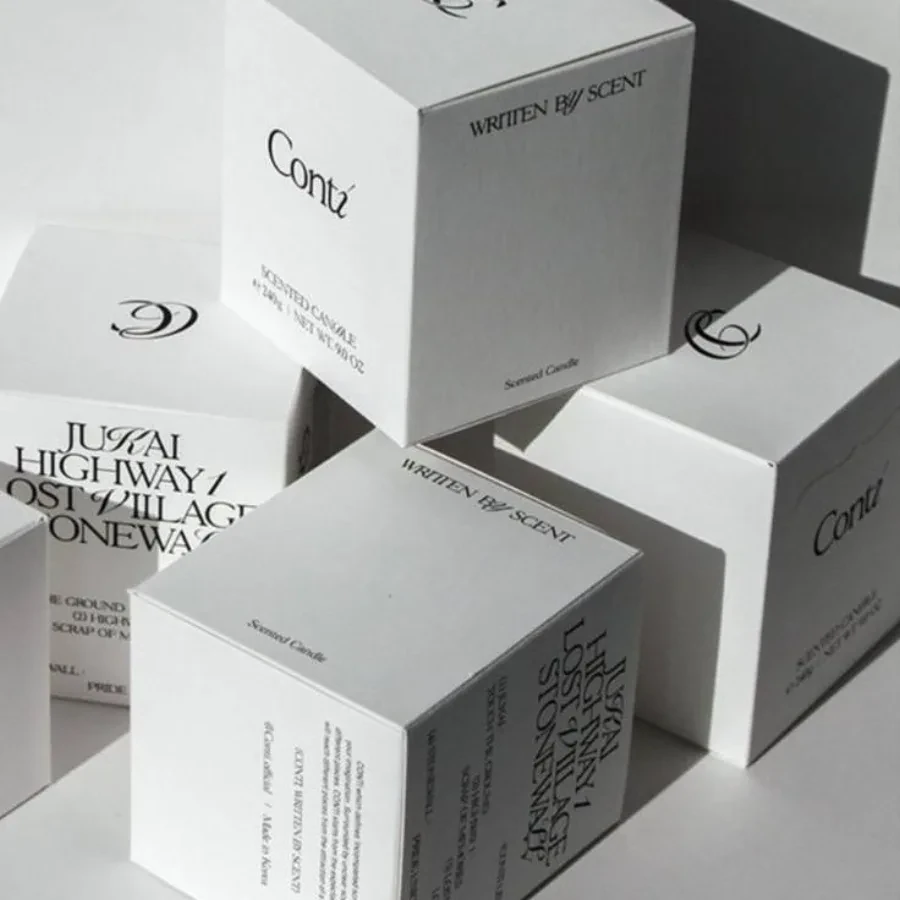 White Perfume Carton Set