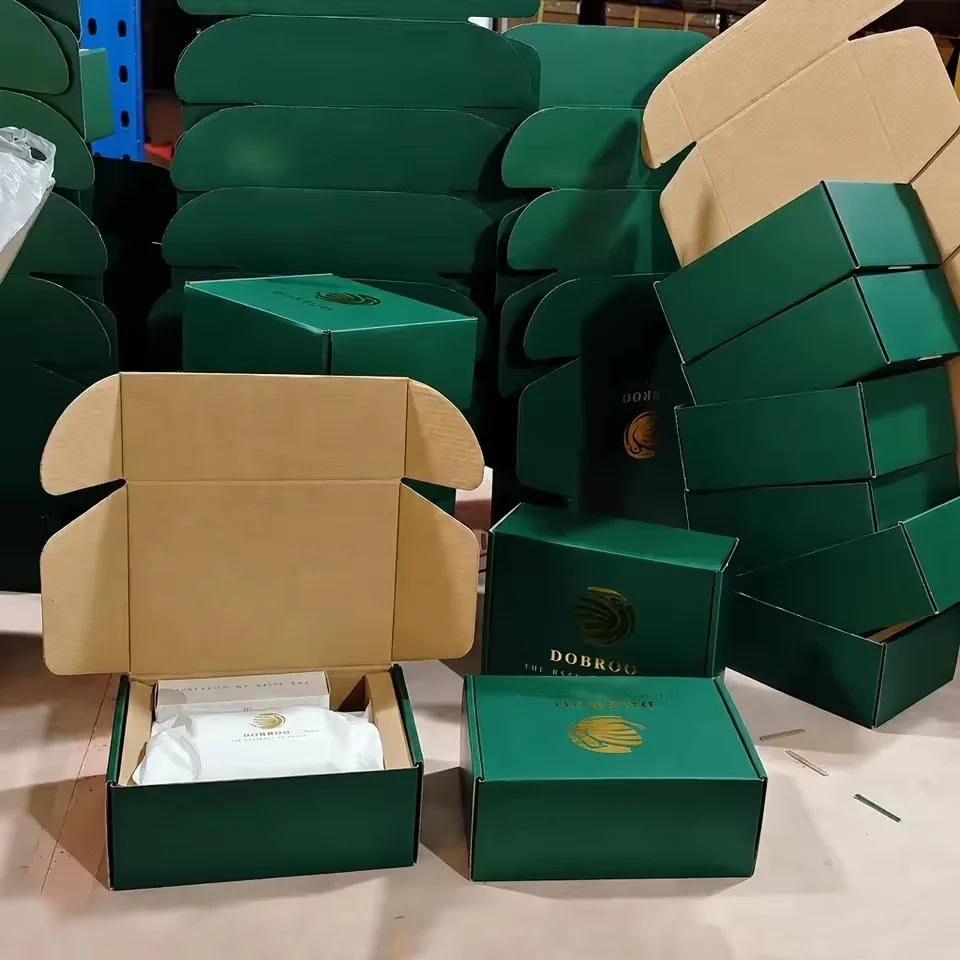 Dark Green Skincare Corrugated Mailer