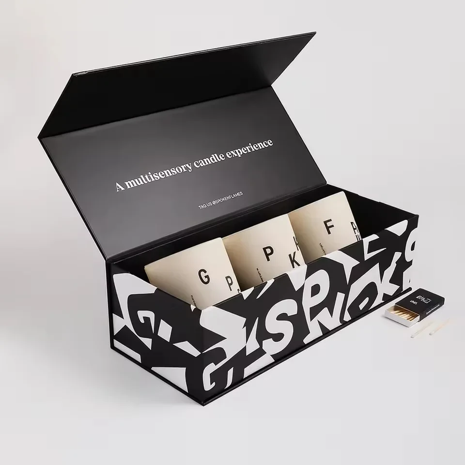 Three-Candle Book-Style Gift Box