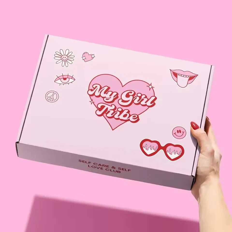 Pink Gift Mailer and Shipping Carton
