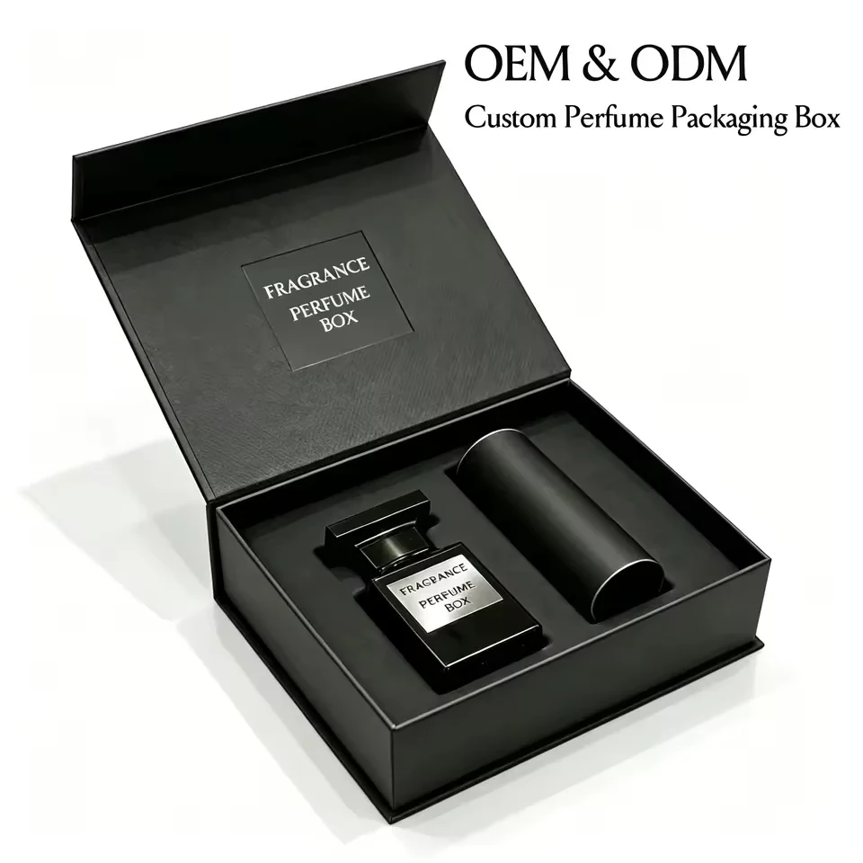 Black Magnetic Box for a 50ml Perfume Bottle