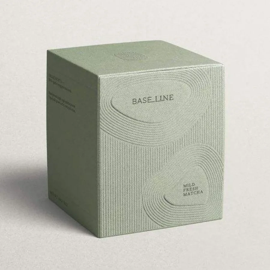 Green Textured Cream Jar Carton