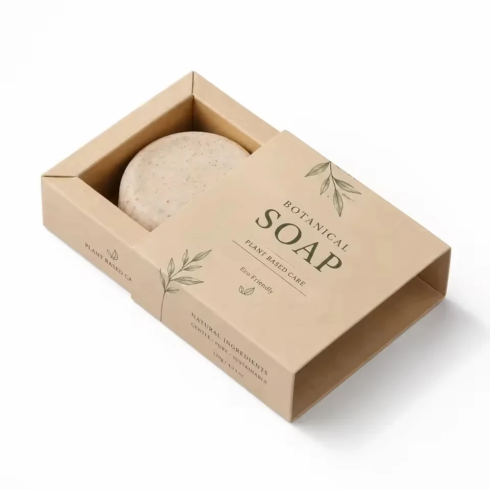 Kraft Soap Drawer Sleeve with Ribbon