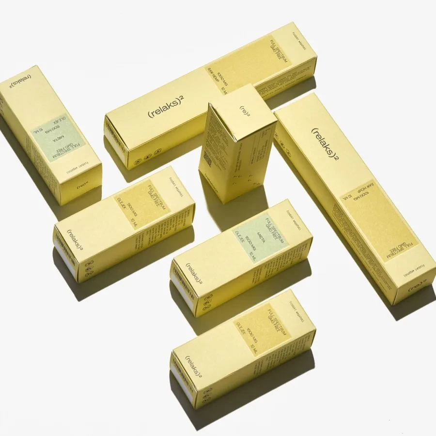 Gold-Look Dropper Bottle Carton