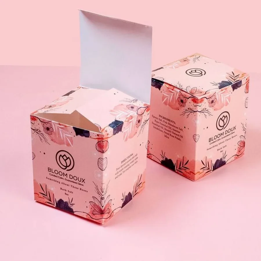 Floral Pink Folding Carton