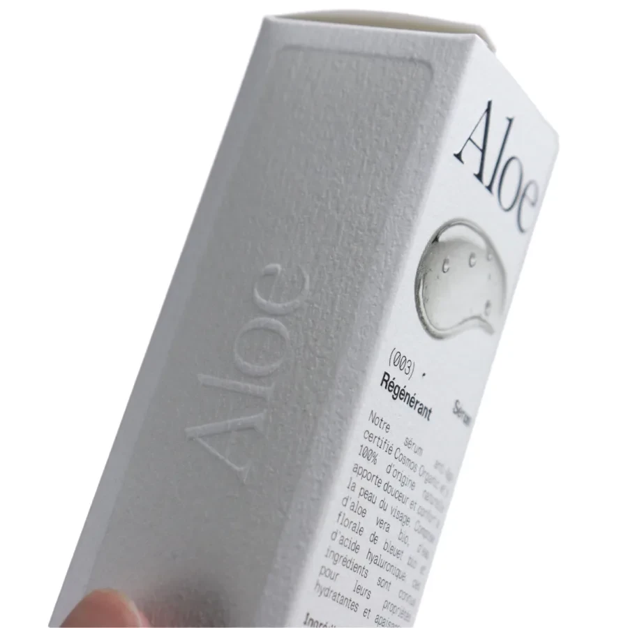 White Cosmetic Carton with Circular Window