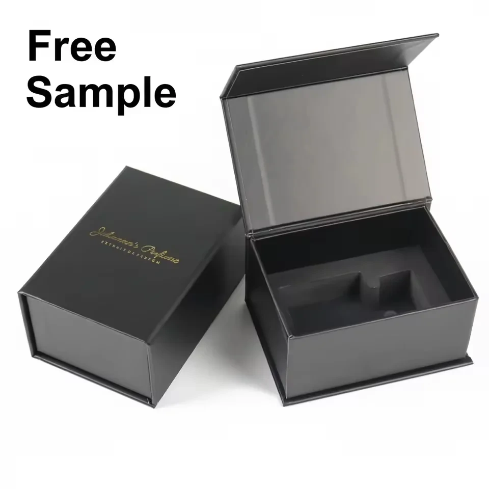 Black Magnetic Perfume Box with
