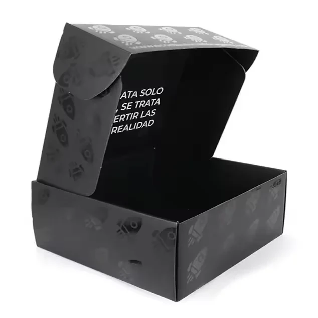 Black Tuck-Top Apparel Mailer with Foil