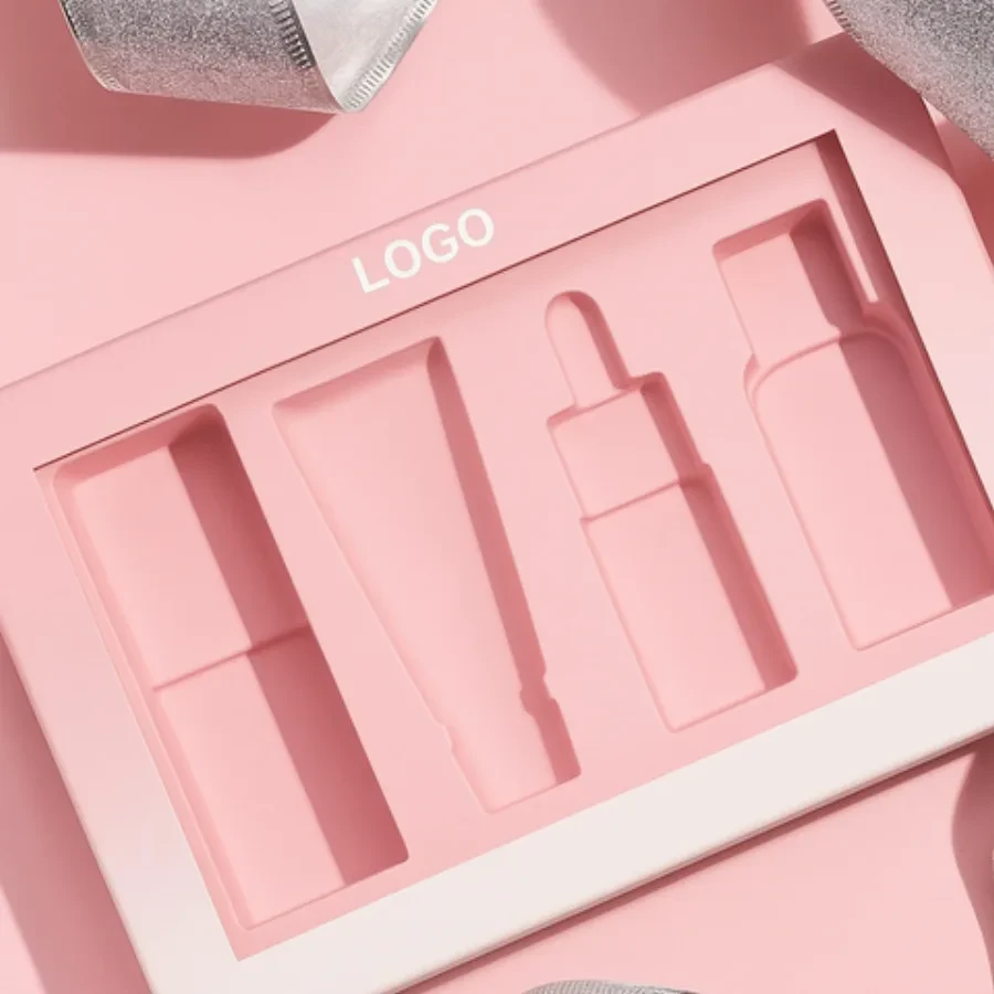 Pink Cosmetic Gift Box with Insert