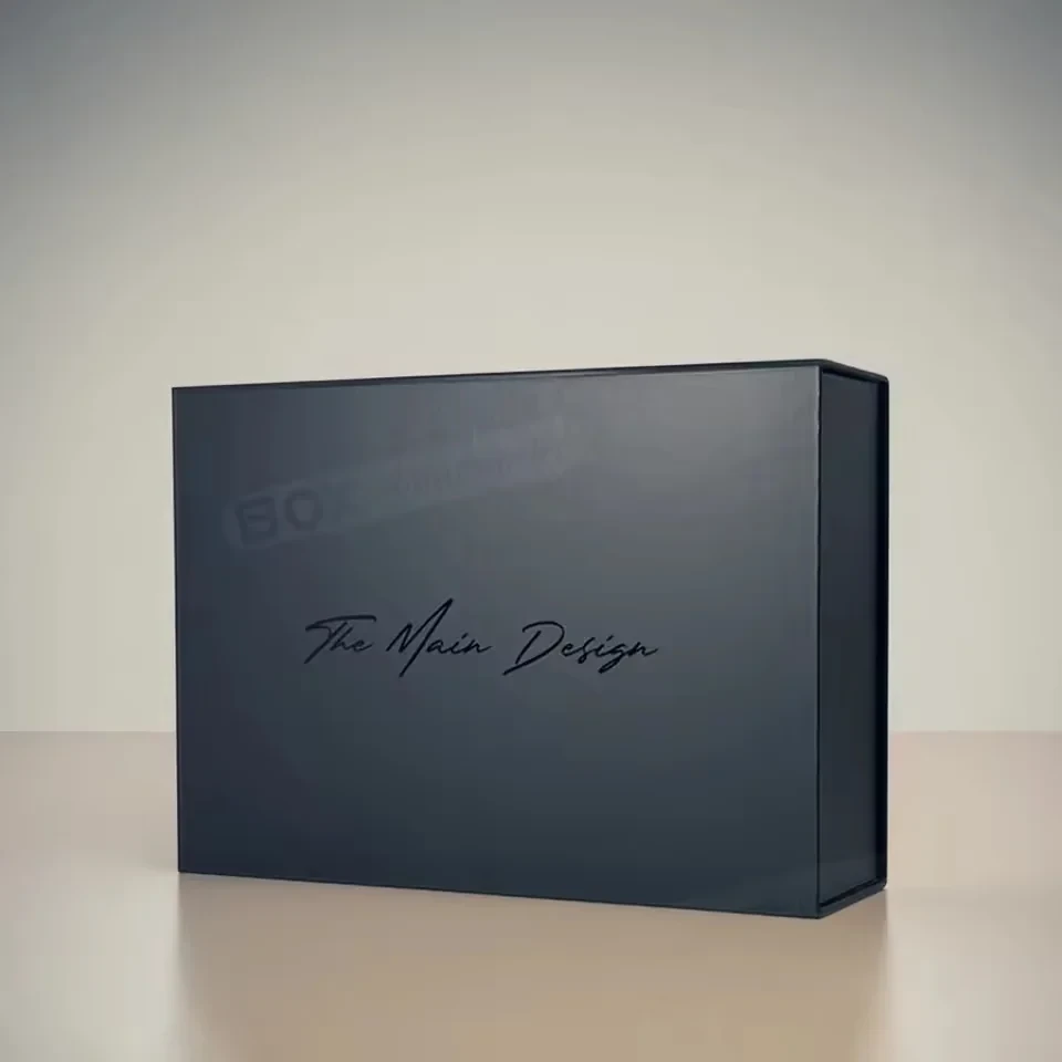 Black Magnetic Hoodie Box with