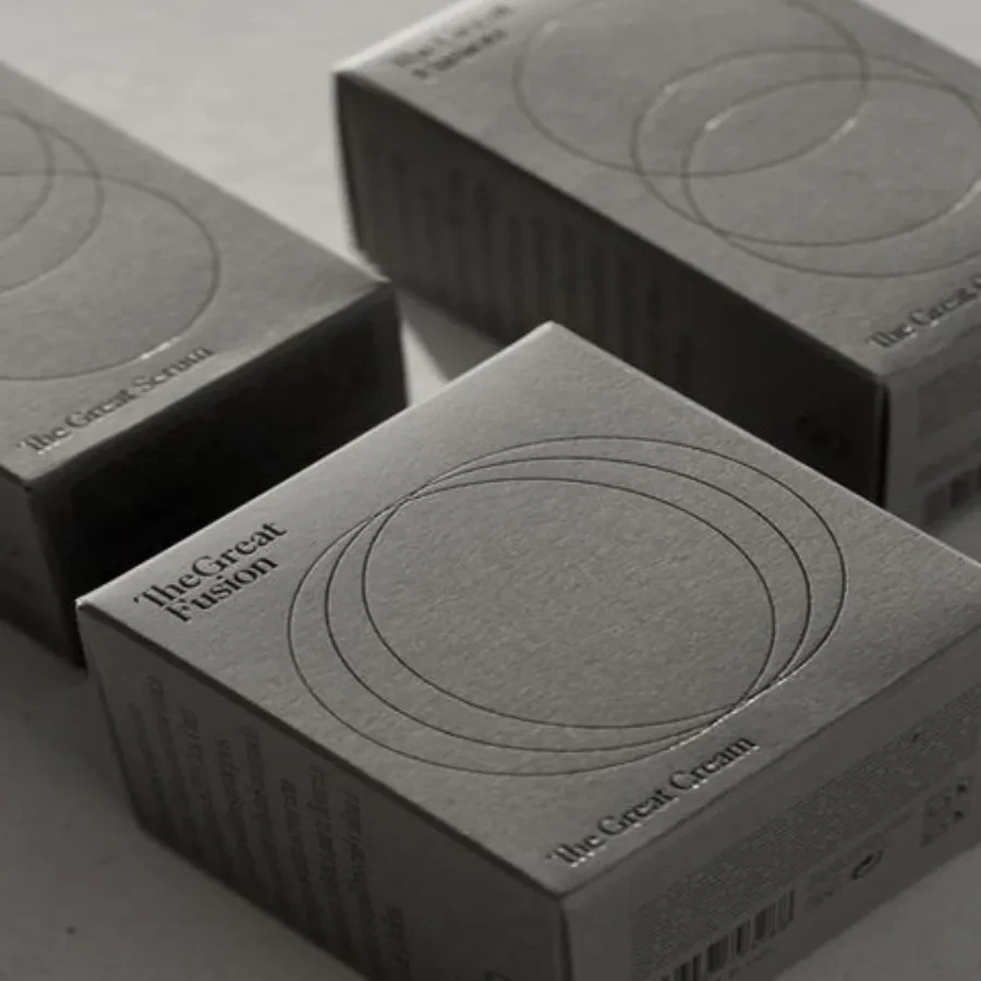 Dark Textured Skincare Carton Set