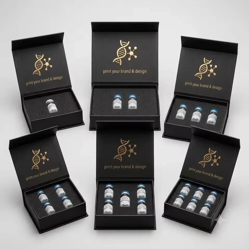 Magnetic Multi-Vial Box with Slotted Liner