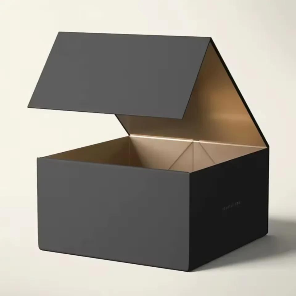 Black Collapsible Magnetic Gift Box