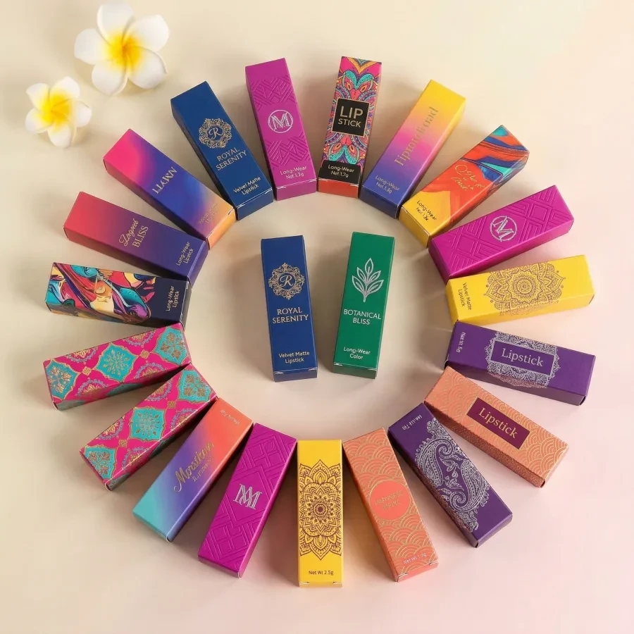 Color-Printed Lipstick Carton Set