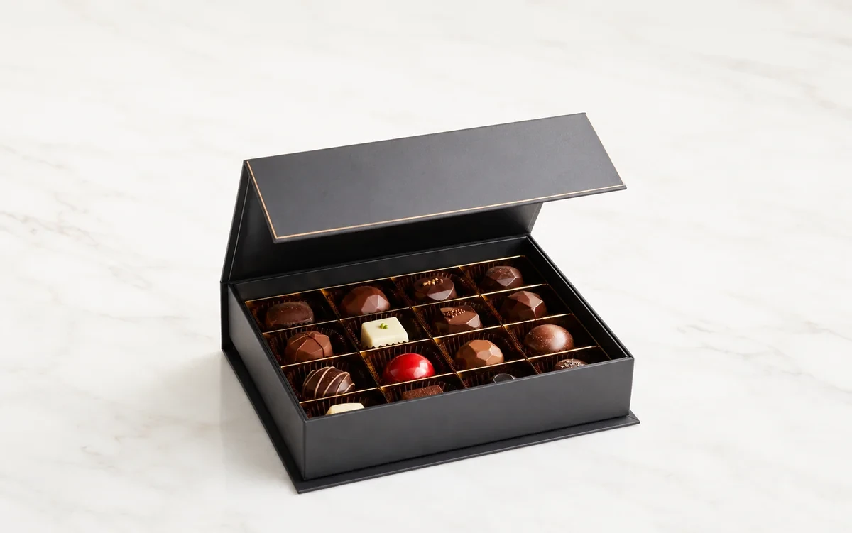 Chocolate Gift Box with Divider Tray