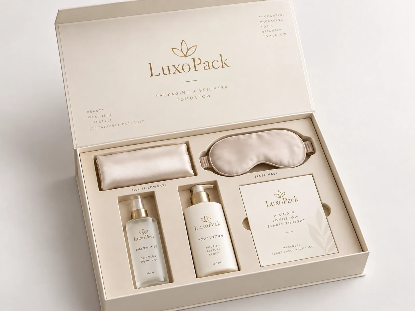 Wellness Gift Set Box with Fitted Insert