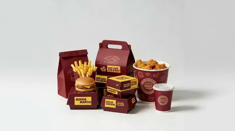Printed Food Packaging Set