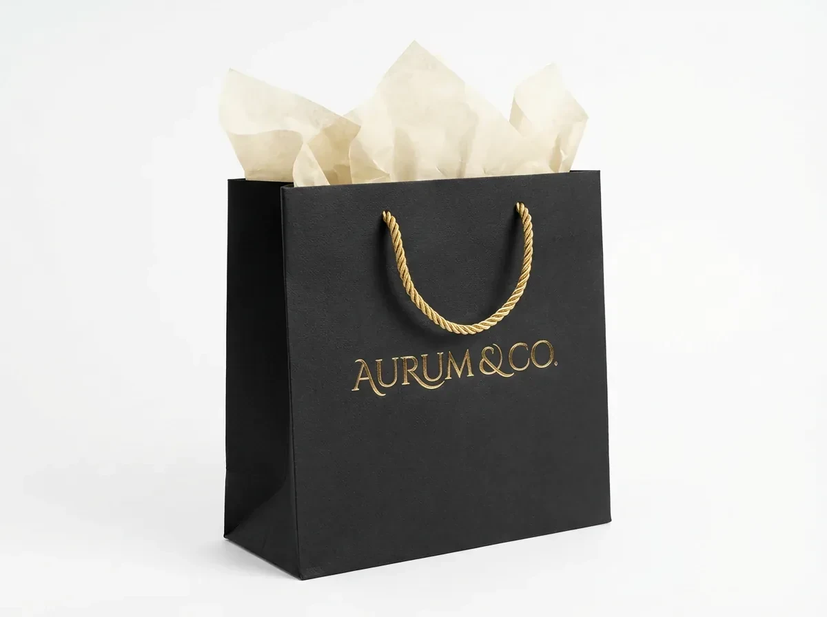 Paper Gift Bag with Rope Handles