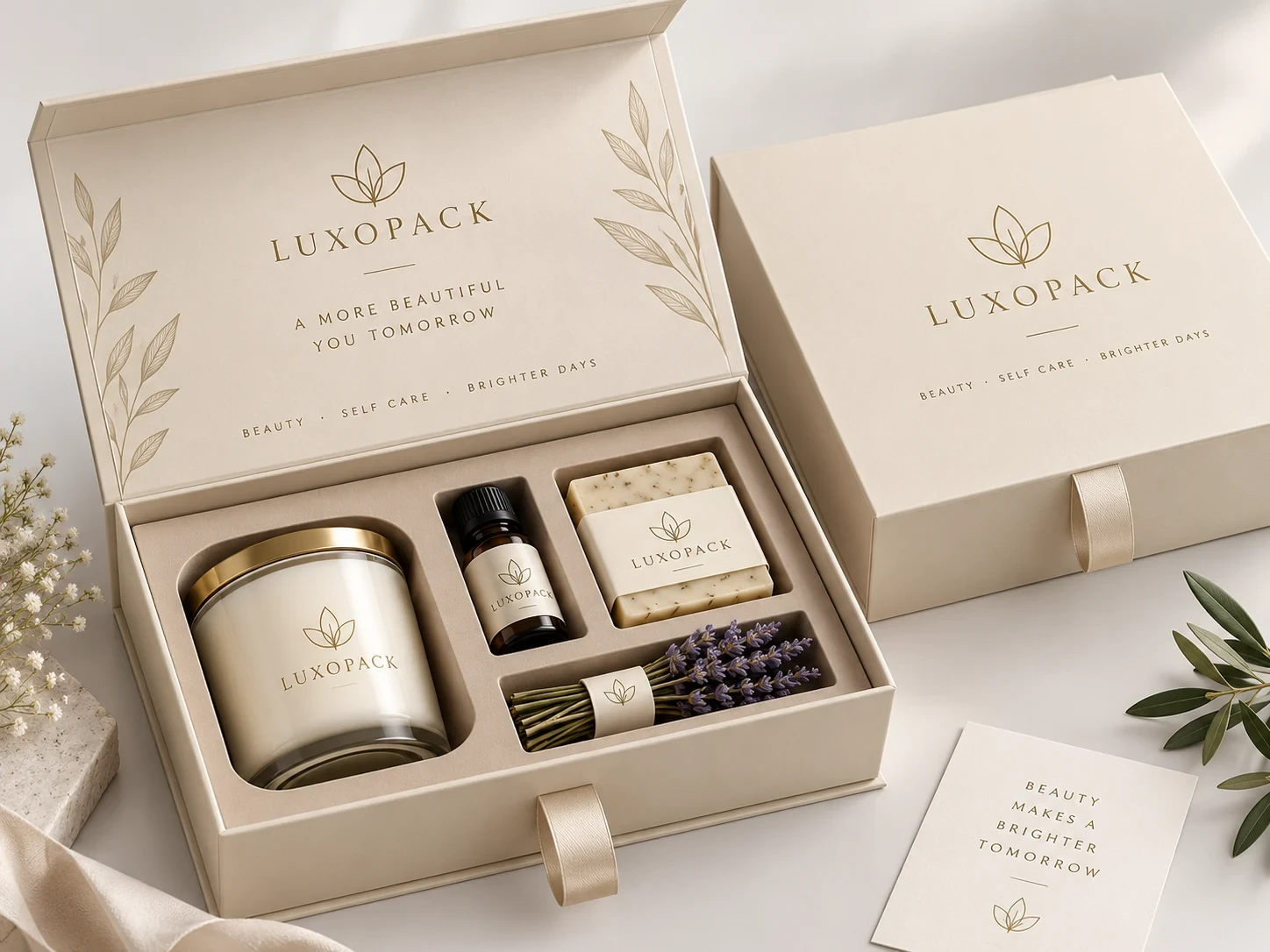 Candle and Aromatherapy Gift Set Box