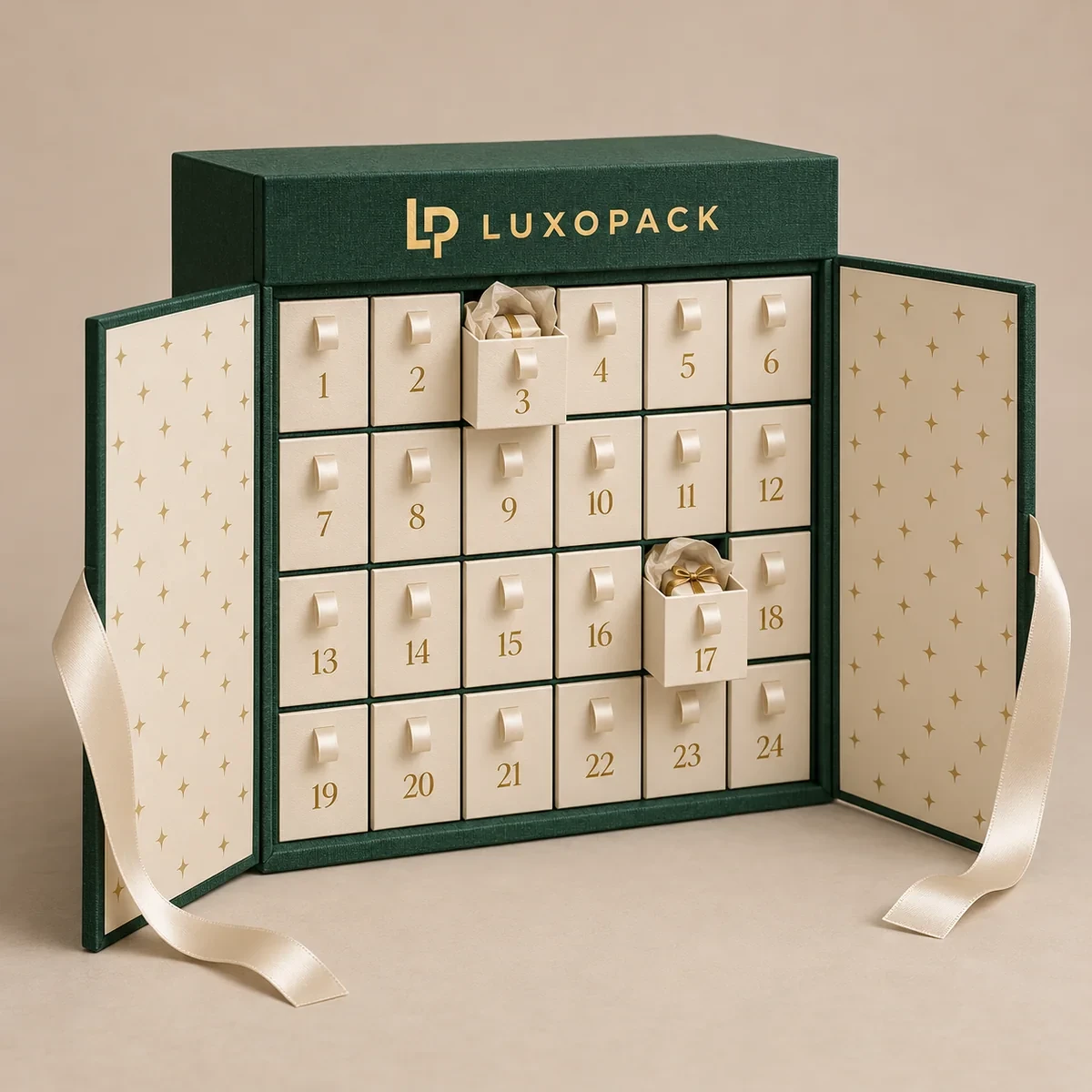 Advent Calendar Drawer Cabinet with Doors