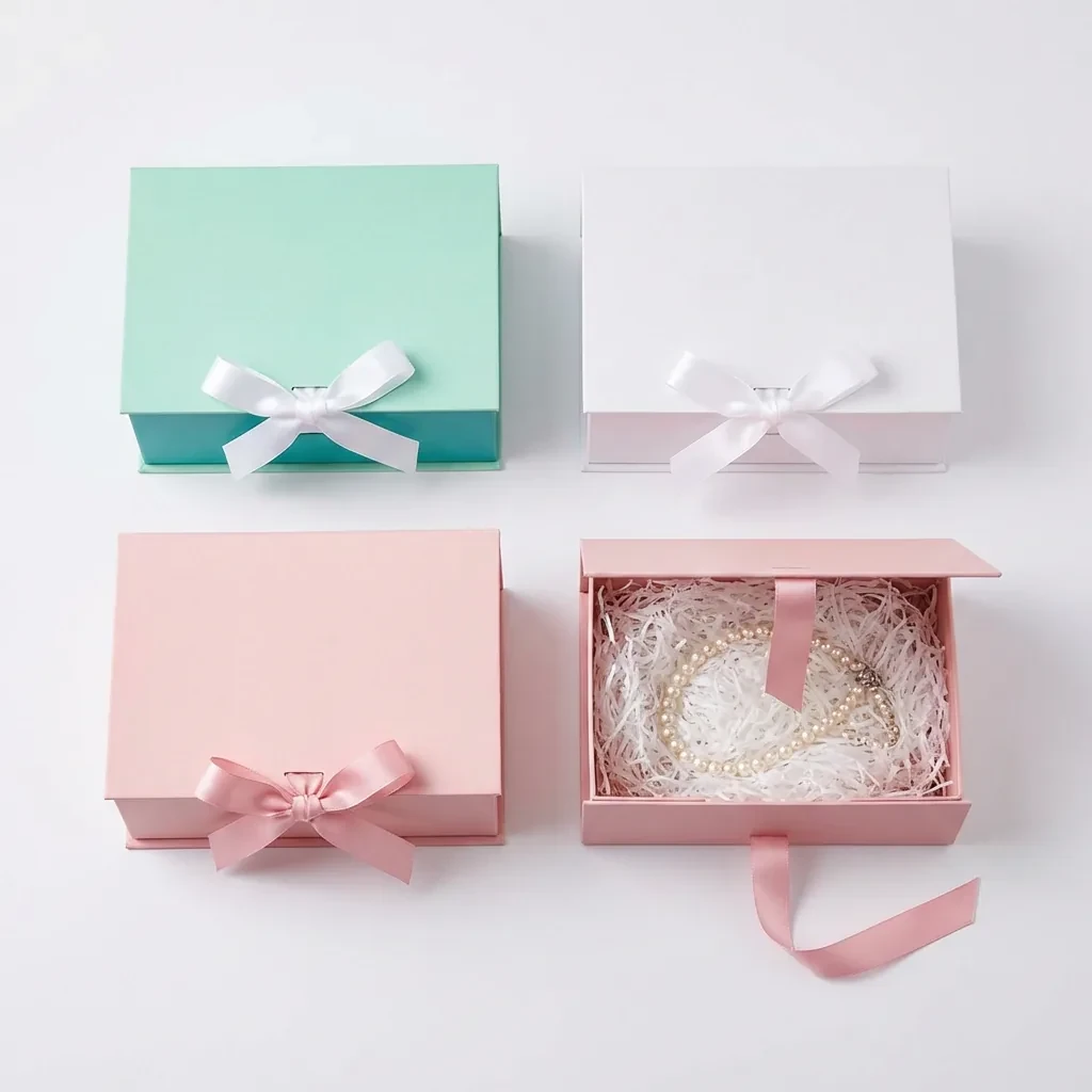 Ribbon-Tied Rigid Gift Box
