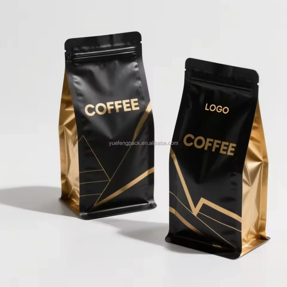 Coffee Bean Flat-Bottom Pouch