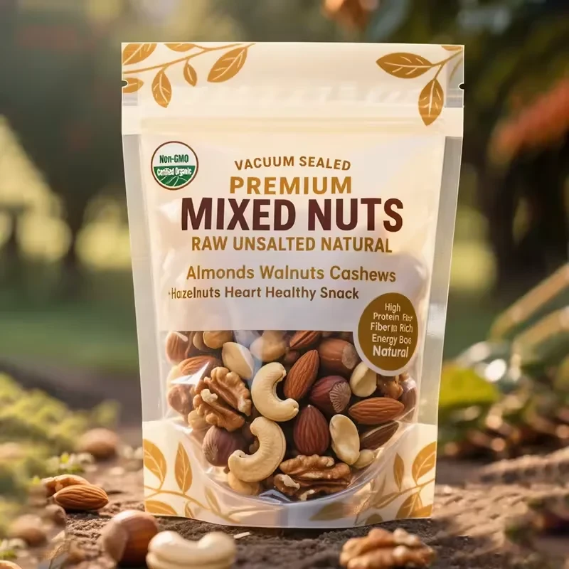 Window Mixed Nut & Raisin Stand-Up Pouch