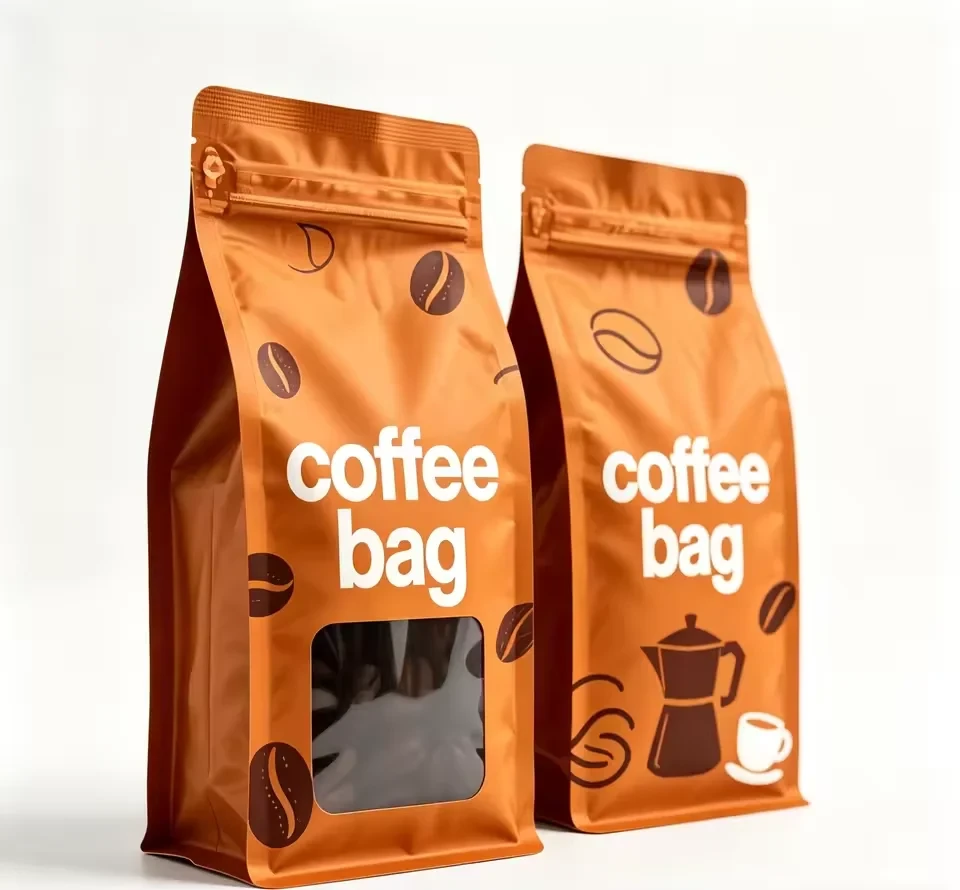 Window Coffee Gusseted Bag