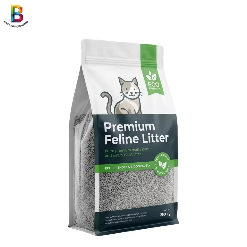 Window Cat Litter Flat-Bottom Pouch