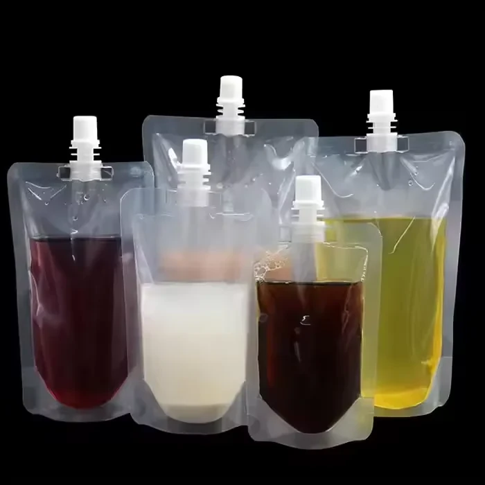 Clear Juice & Water Spout Pouch