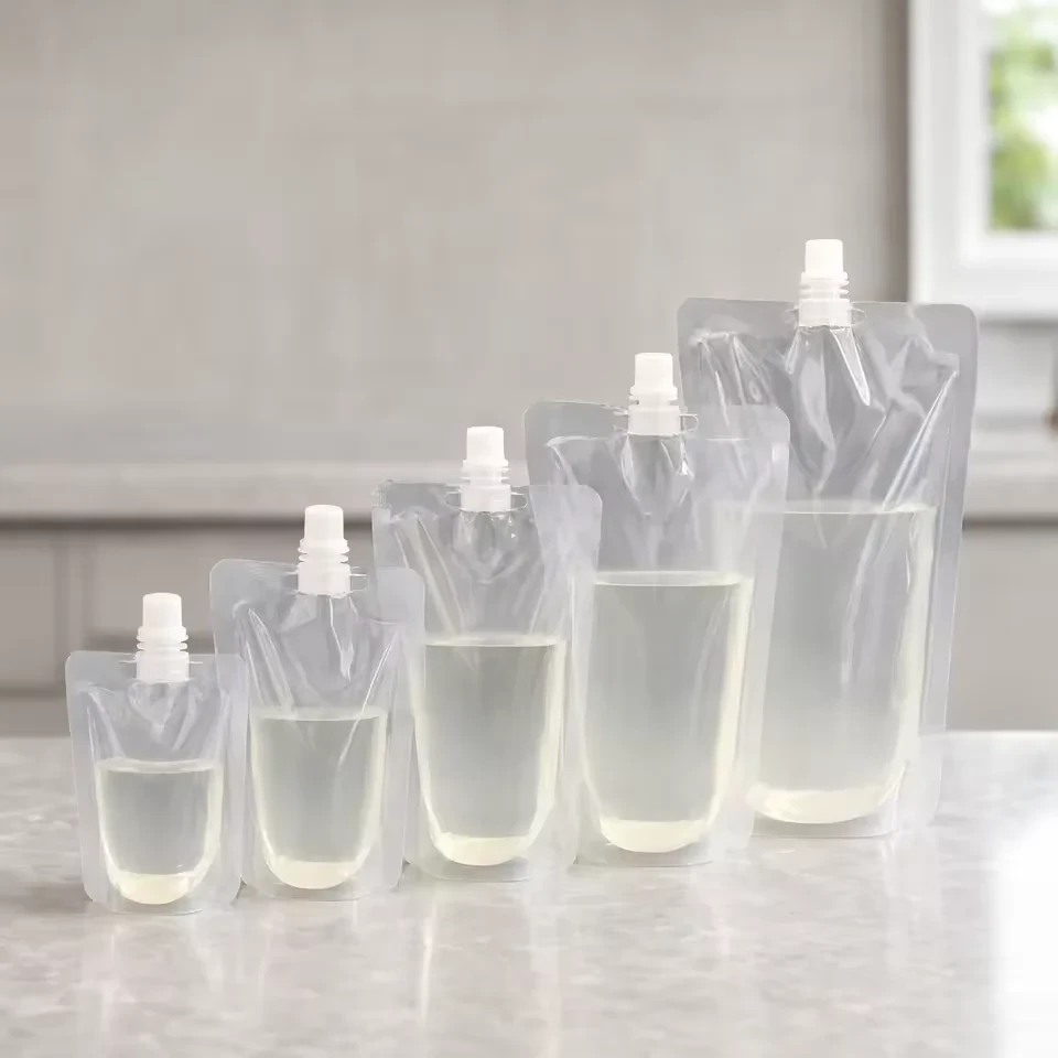 Clear Juice & Drink Spout Pouch