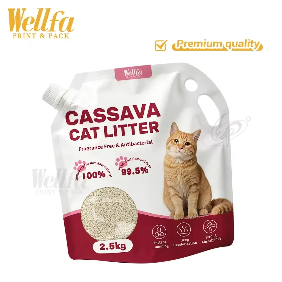 Clear Cat Litter Spout Pouch