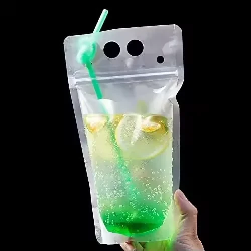Clear Beverage Straw Pouch