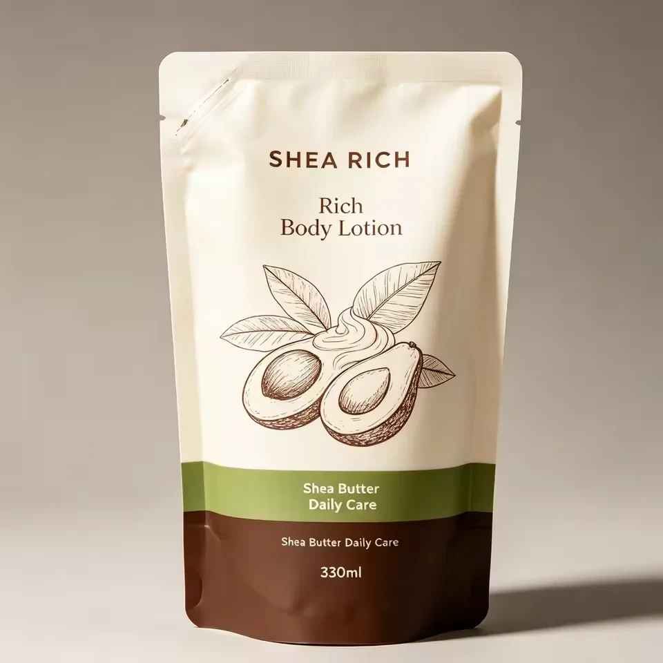 Body Lotion Stand-Up Pouch