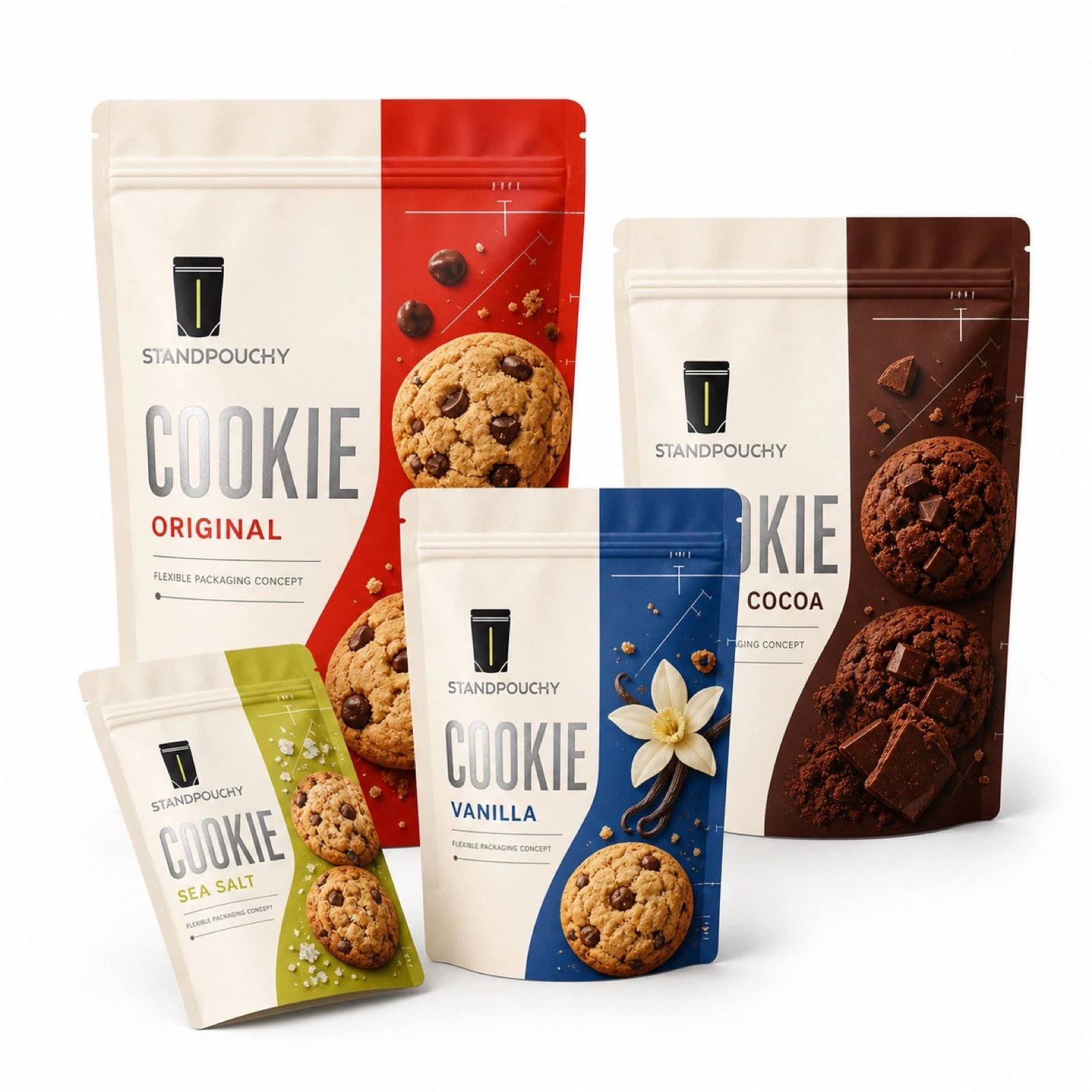 Resealable Cookie Stand Up Pouch
