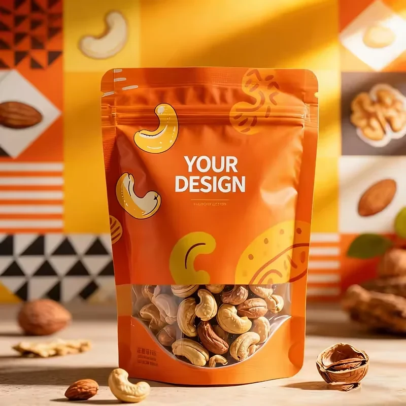 Window Cashew Nut Stand-Up Pouch