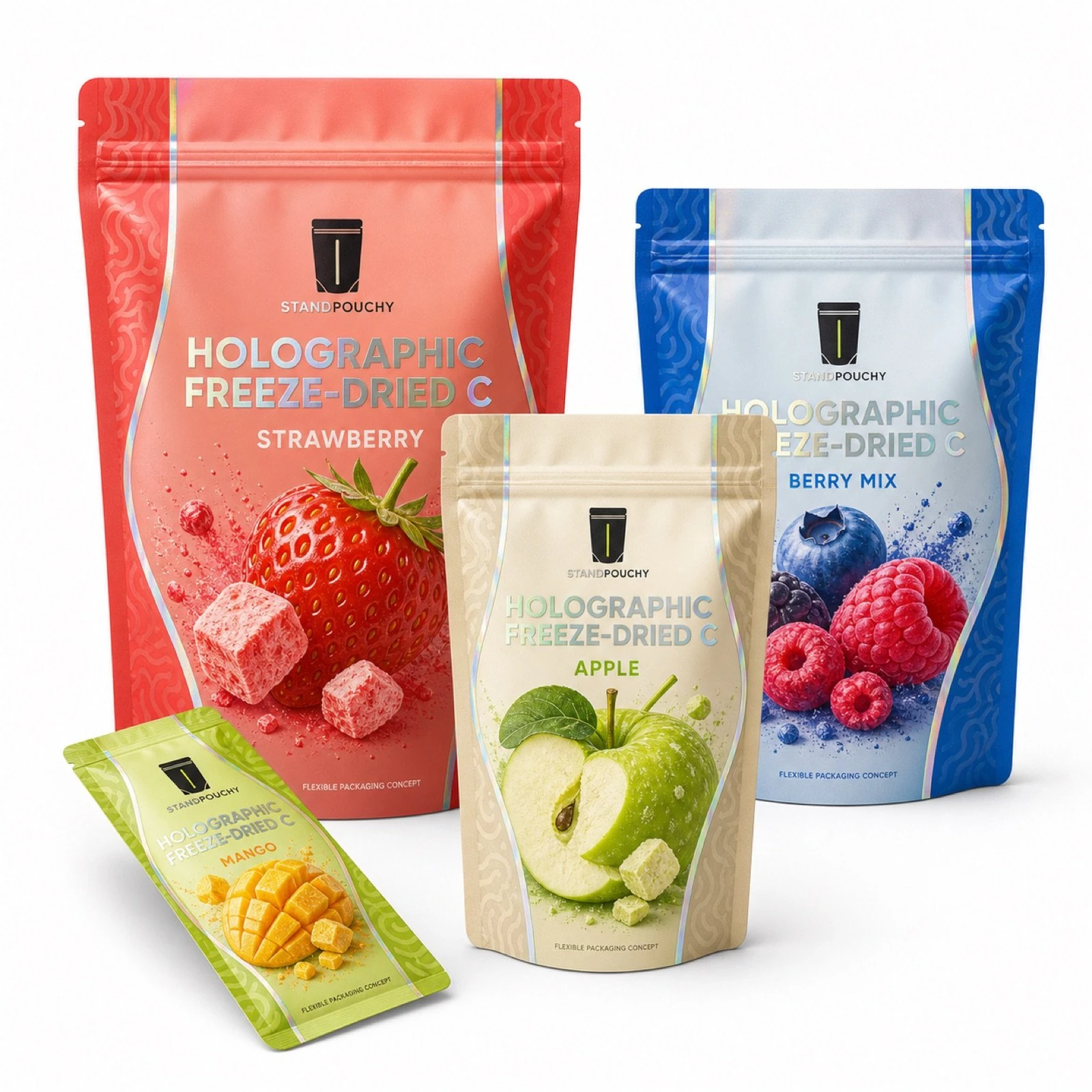 Holographic Freeze-Dried Candy Pouch