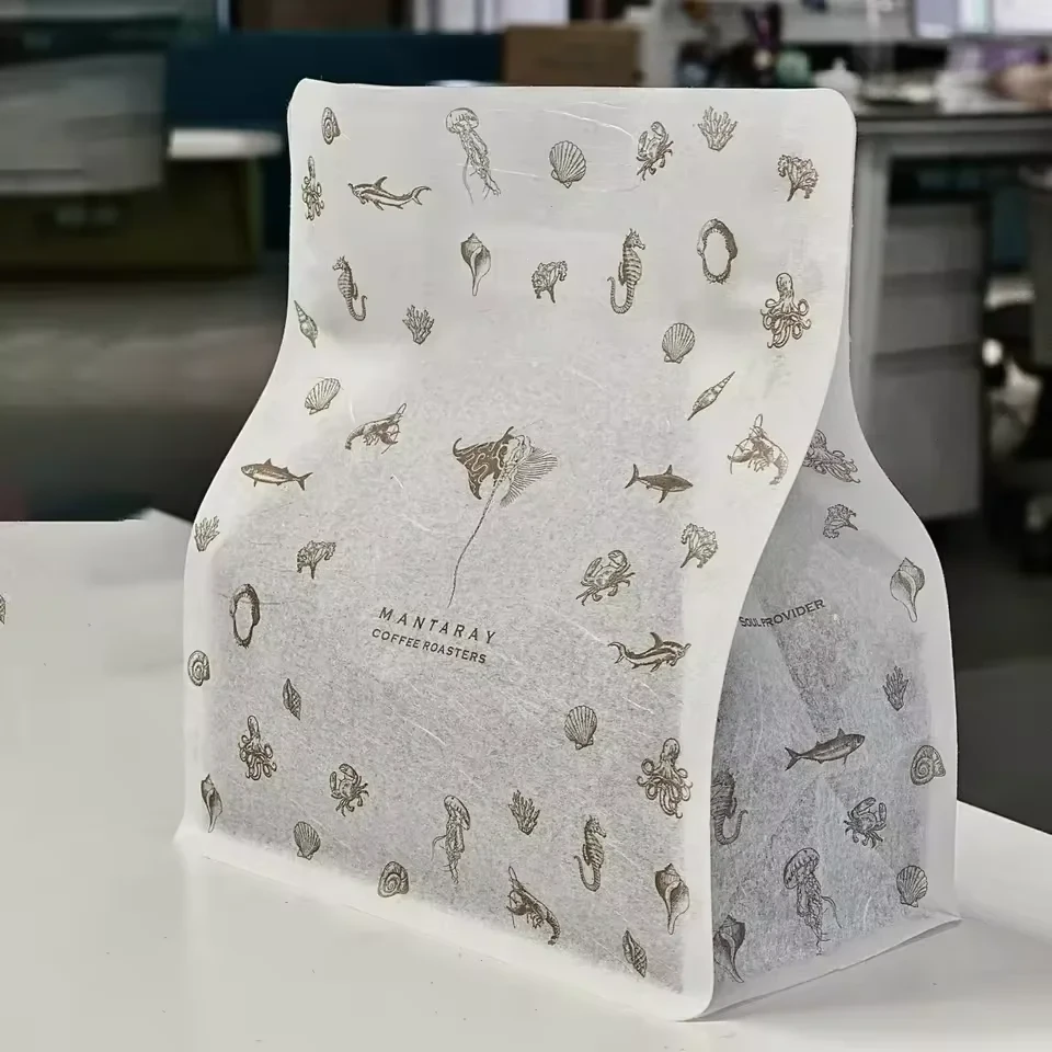 Clear Window Flat-Bottom Bag