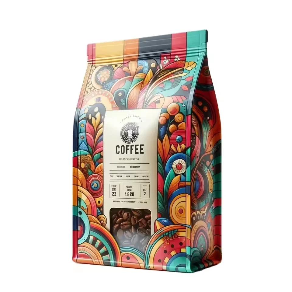 Coffee Bean Flat-Bottom Pouch