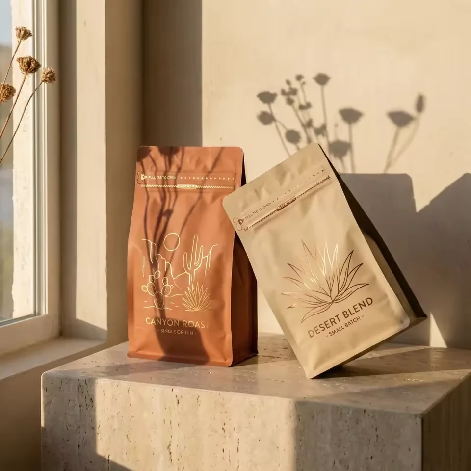 Coffee Flat-Bottom Pouch