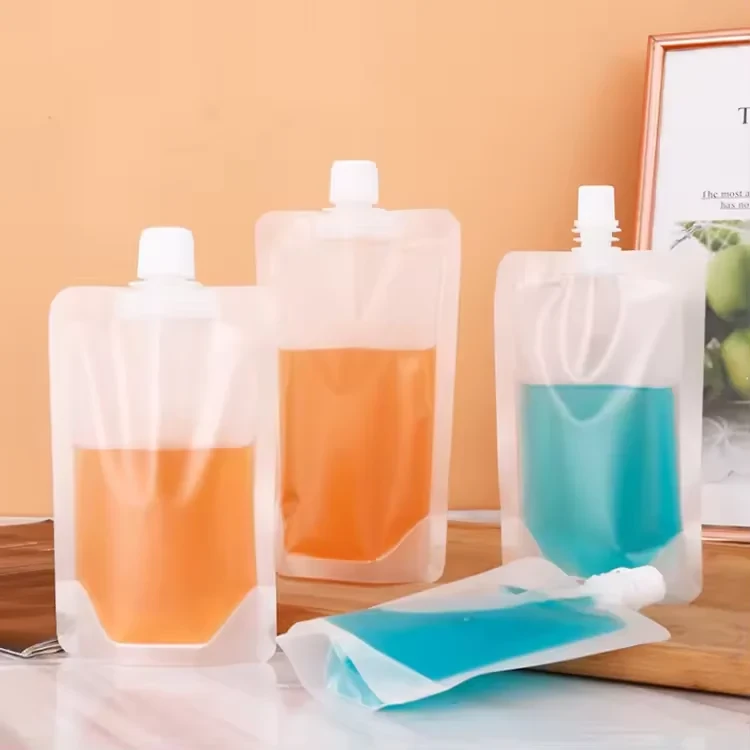 Clear Beverage Spout Pouch