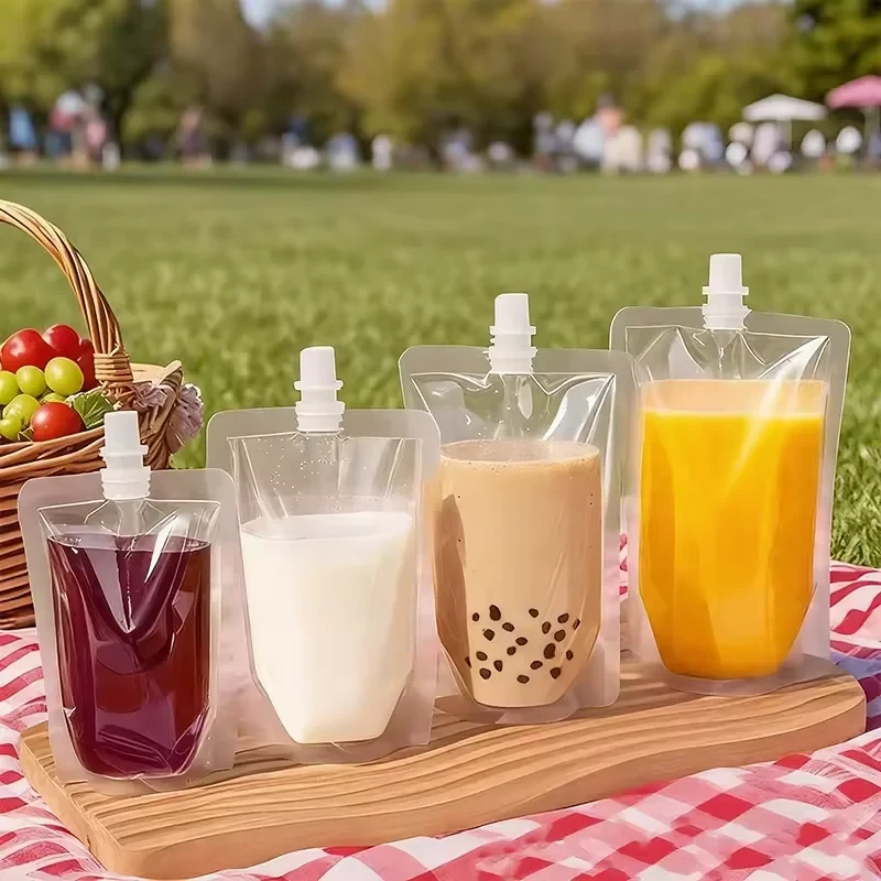 Clear Juice & Milk Spout Pouch