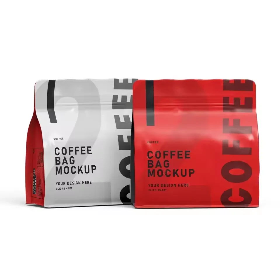 Coffee Bean Flat-Bottom Pouch