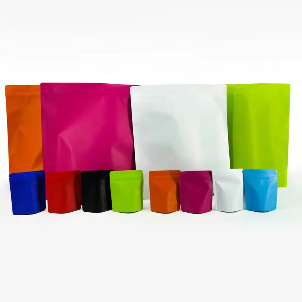 Custom Matte Dry Goods Packaging Pouch with Zipper