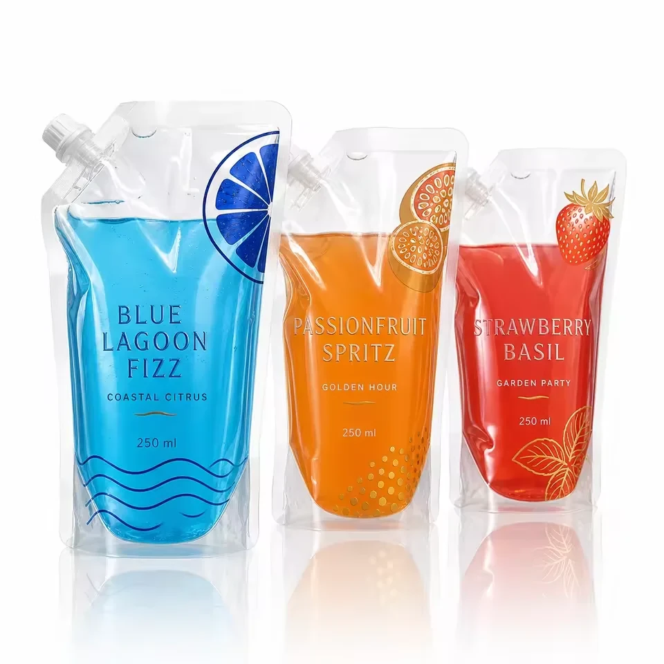Window Cocktail & Beverage Spout Pouch