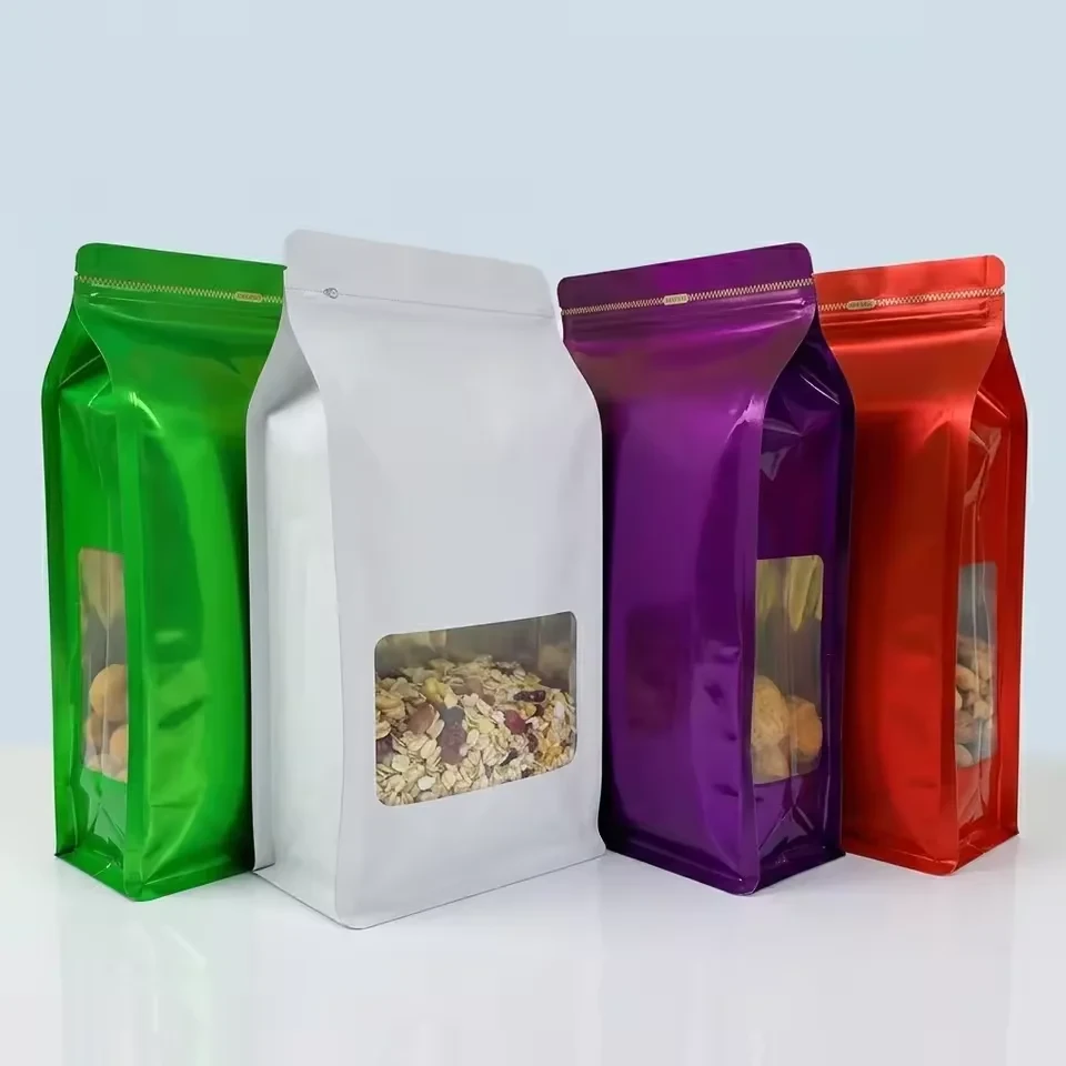 Matte Coffee & Nut Flat-Bottom Pouch