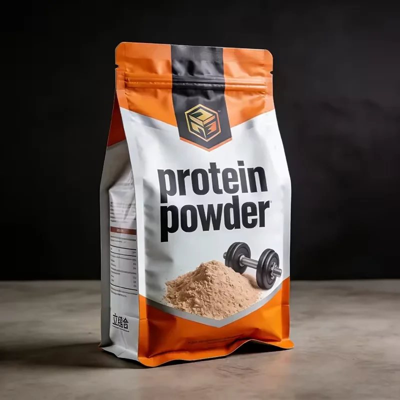 Whey Protein Powder Flat-Bottom Pouch